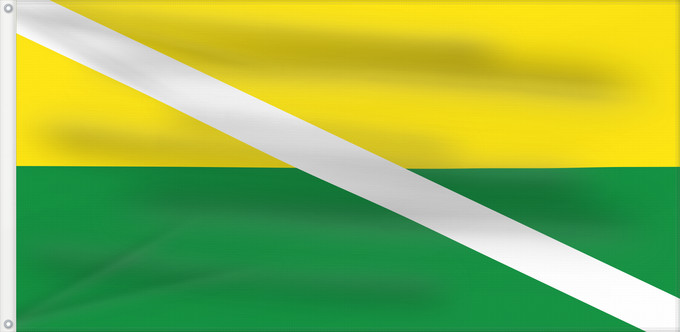 Bandera, con dos ojales metálicos y lado del asta reforzado: Chiriguaná  Cesar	Chiriguaná (Cesar)	Municipio de Chiriguaná  Cesar