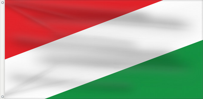 Flagge, mit zwei Metallösen und verstärktem Besatzband: Cravo Norte  Arauca	Cravo Norte	Municipio de Cravo Norte  Arauca