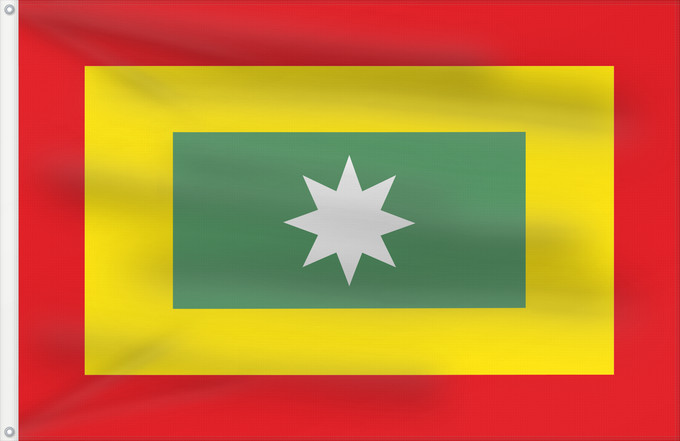 Flagge, mit zwei Metallösen und verstärktem Besatzband: El Carmen de Bolívar  Bolívar	El Carmen de Bolívar	Municipio de El Camen de Bolívar  Bolívar