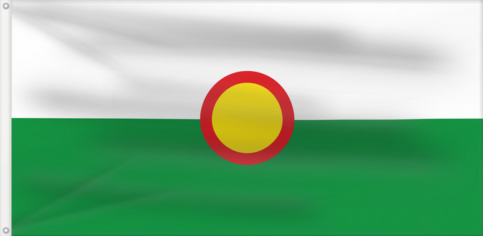 Flagge, mit zwei Metallösen und verstärktem Besatzband: El Retén Magdalena El Retén (Magdalena) Municipio de El Retén Magdalena
