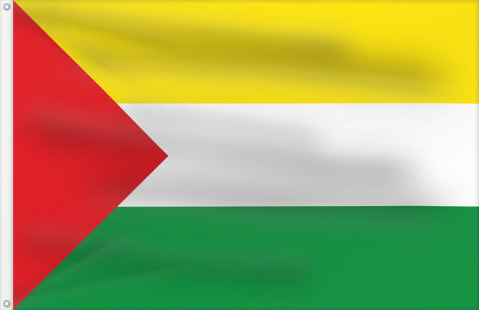 Flagge, mit zwei Metallösen und verstärktem Besatzband: Florián  Santander	Florián (Santander)	Municipio de Florián  Santander