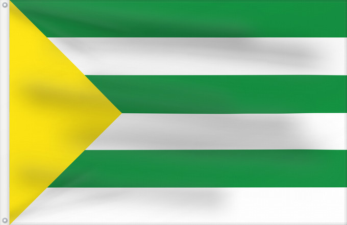 Flagge, mit zwei Metallösen und verstärktem Besatzband: Génova  Quindío	Génova (Quindío)	Municipio de Génova  Quindío
