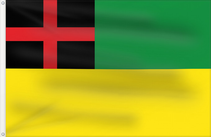 Flagge, mit zwei Metallösen und verstärktem Besatzband: Gachantivá  Boyacá	Gachantivá	Municipio de Gachantivá  Boyacá