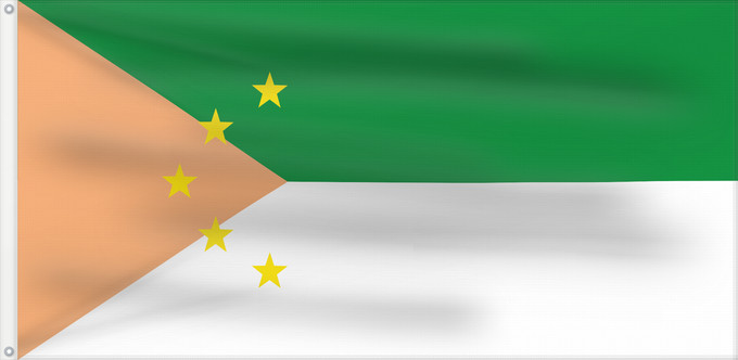 Bandera, con dos ojales metálicos y lado del asta reforzado: Galeras Sucre Galeras (Sucre) DESCRIPCION FISICA La bandera del Municipio de Galeras presenta una forma rectangular dividida en tres partes Un triangulo en el extremo izquierdo que llega hasta la tercera parte del largo de la bandera
