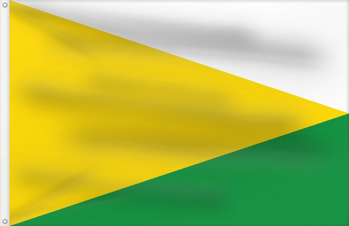 Bandera, con dos ojales metálicos y lado del asta reforzado: Garzón Huila Garzón (Huila) Municipio de Garzón Huila
