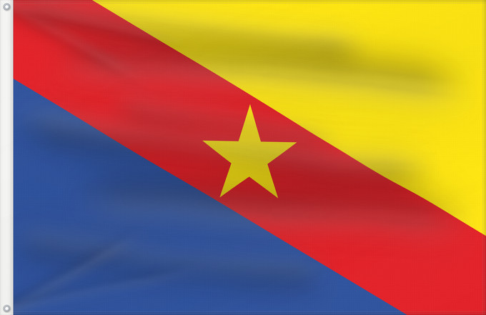 Flagge, mit zwei Metallösen und verstärktem Besatzband: Guaduas  Cundinamarca	Guaduas (Cundinamarca)	Municipio de Guaduas  Cundinamarca