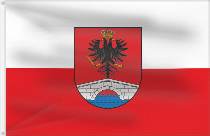 Bandera, con dos ojales metálicos y lado del asta reforzado: Honda  Tolima	Honda (Tolima)	Municipio de Honda  Tolima