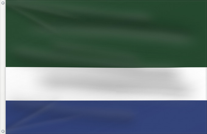 Bandera, con dos ojales metálicos y lado del asta reforzado: Istmina  Chocó	Istmina (Chocó)	Municipio de Istmina  Chocó