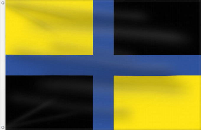 Flagge, mit zwei Metallösen und verstärktem Besatzband: Jamundí Valle Colombia