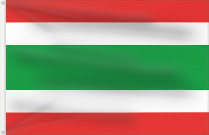 Bandera, con dos ojales metálicos y lado del asta reforzado: Jardín  Antioquia	Jardín (Antioquia)	Municipio de Jardín  Antioquia