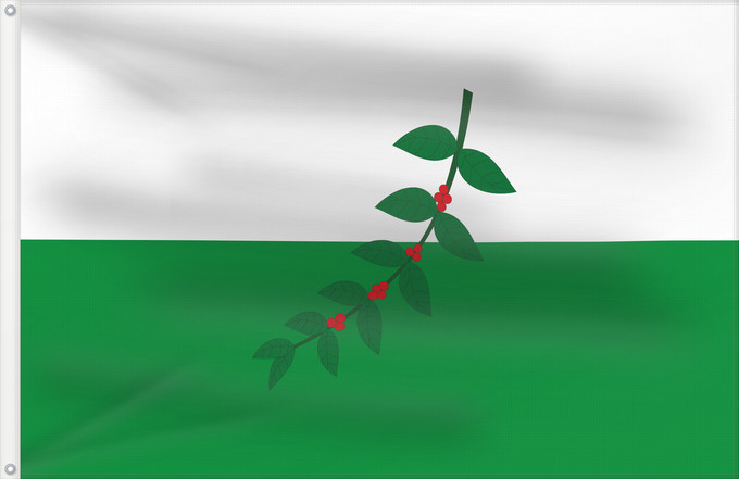 Flagge, mit zwei Metallösen und verstärktem Besatzband: La Celia  Risaralda	La Celia (Risaralda)	Municipio de La Celia  Risaralda