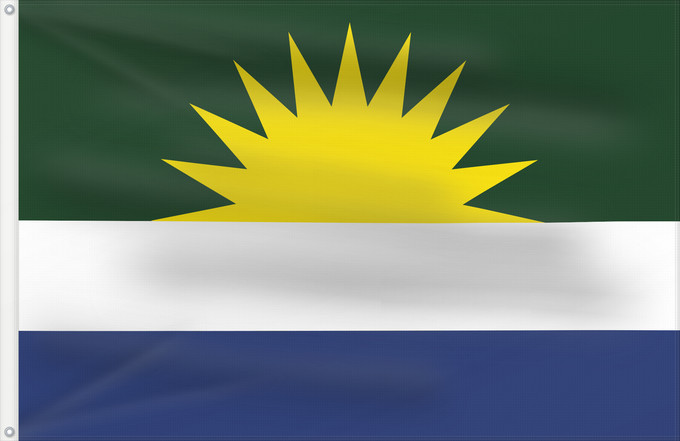 Bandera, con dos ojales metálicos y lado del asta reforzado: La Gloria Cesar La Gloria (Cesar) Municipio de La Gloria Cesar