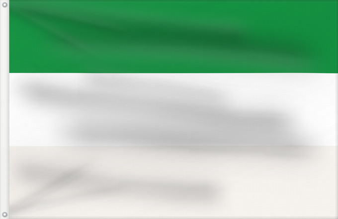 Bandera, con dos ojales metálicos y lado del asta reforzado: La Macarena  Meta	La Macarena (Meta)	Municipio de La Macarena  Meta