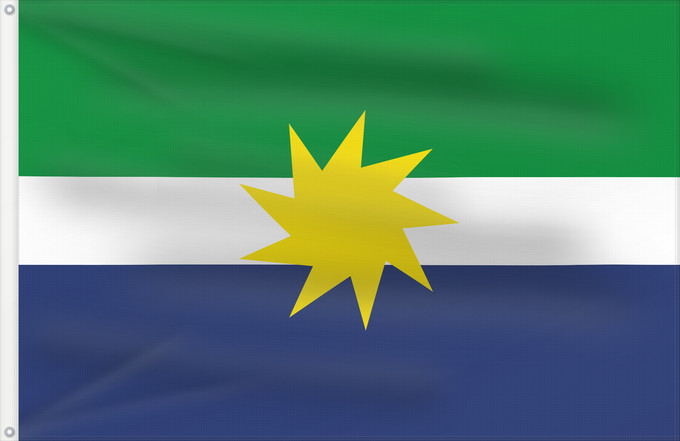Flag, with two metal eyelets and reinforced hoist: La Primavera Vichada La Primavera (Vichada) Municipio de La Primavera Vichada