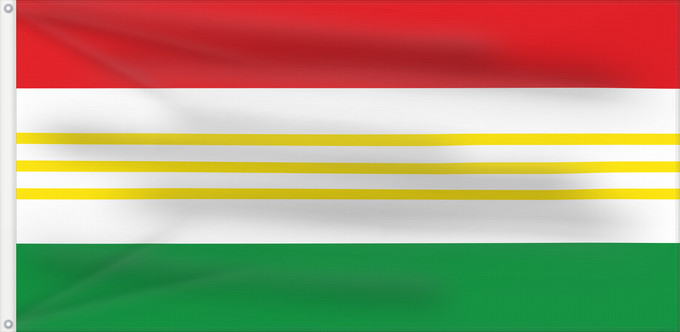 Flagge, mit zwei Metallösen und verstärktem Besatzband: Lebrija Santander Lebrija (Santander) Municipio de Lebrija Santander
