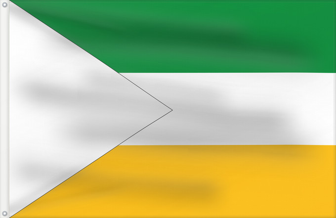 Flagge, mit zwei Metallösen und verstärktem Besatzband: Lourdes  Norte de Santander	Lourdes (Norte de Santander)	Municipio de Lourdes  Santander