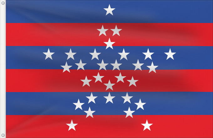 Bandera, con dos ojales metálicos y lado del asta reforzado: Magdalena	Magdalena. Drawn by Fibonacci	Magdalena. Hecha por Fibonacci