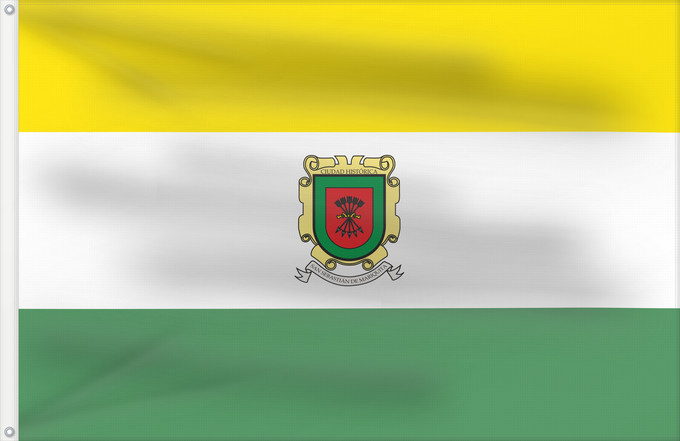 Bandera, con dos ojales metálicos y lado del asta reforzado: Mariquita Tolima Mariquita (Tolima) Municipio de Mariquita Tolima