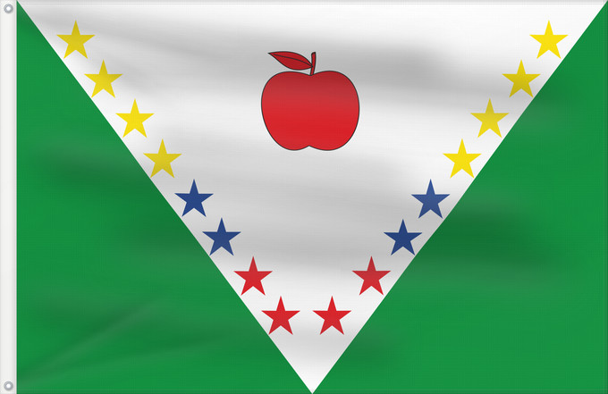 Flagge, mit zwei Metallösen und verstärktem Besatzband: Nuevo Colón  Boyacá	Nuevo Colón (Boyacá)	Municipio de Nuevo Colón  Boyacá