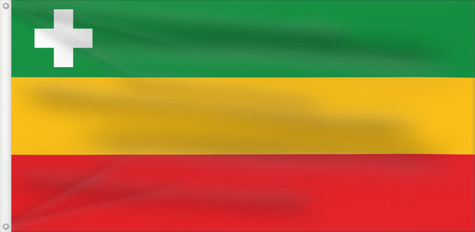 Flagge, mit zwei Metallösen und verstärktem Besatzband: Páez-Belalcázar  Cauca	Páez-Belalcázar (Cauca)	Municipio de Páez-Belalcázar  Cauca