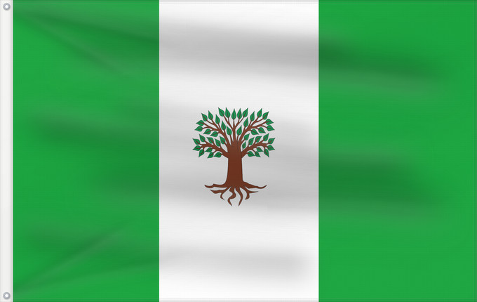 Bandera, con dos ojales metálicos y lado del asta reforzado: Pachavita	Municipio de Pachavita