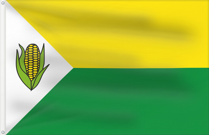 Bandera, con dos ojales metálicos y lado del asta reforzado: Pelaya  Cesar	Pelaya (Cesar)	Municipio de Pelaya  Cesar