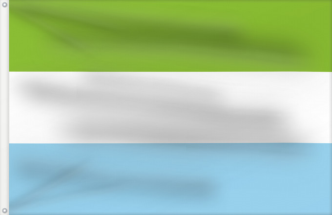 Bandera, con dos ojales metálicos y lado del asta reforzado: Pesca  Boyacá	Pesca (Boyacá)	Municipio de Pesca  Boyacá