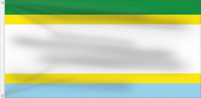 Flagge, mit zwei Metallösen und verstärktem Besatzband: Puerto Concordia  Meta	Puerto Concordia (Meta)	Municipio de Puerto Concordia  Meta