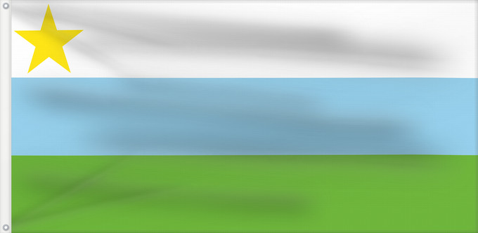 Flagge, mit zwei Metallösen und verstärktem Besatzband: Puerto Guzmán  Putumayo	Puerto Guzmán (Putumayo)	Municipio de Puerto Guzmán  Putumayo
