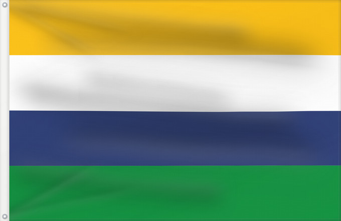 Flagge, mit zwei Metallösen und verstärktem Besatzband: Puracé-Coconuco  Cauca	Puracé-Coconuco (Cauca)	Municipio de Puracé-Coconuco  Cauca