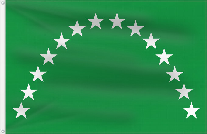 Bandera, con dos ojales metálicos y lado del asta reforzado: Risaralda	Risaralda, Colombia