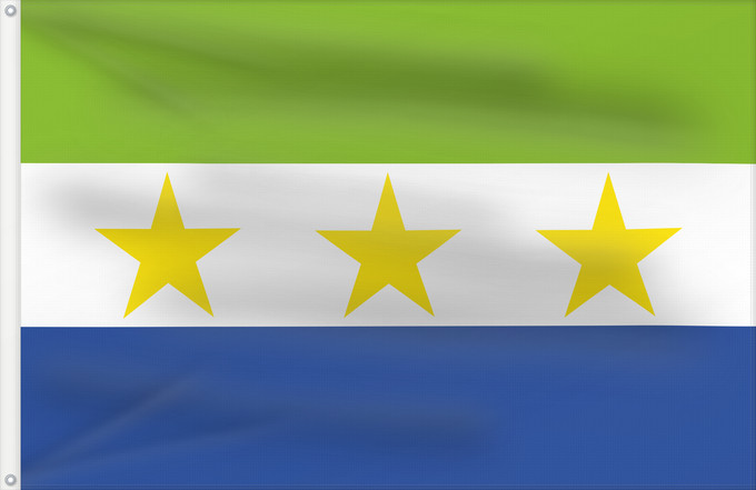 Flagge, mit zwei Metallösen und verstärktem Besatzband: San Andrés de Cuerquía  Antioquia	San Andrés de Cuerquía (Antioquia)	Municipio de San Andrés de Cuerquía  Antioquia