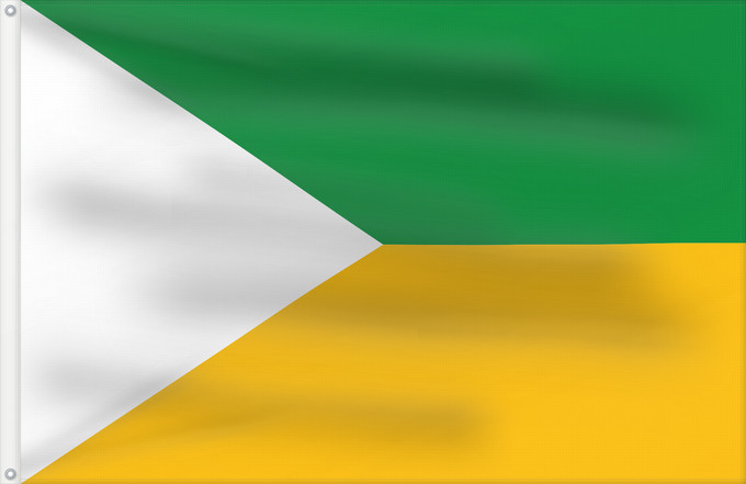 Flagge, mit zwei Metallösen und verstärktem Besatzband: San Cayetano  Cundinamarca	San Cayetano (Cundinamarca)	Municipio de San Cayetano  Cundinamarca