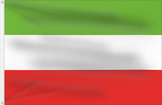 Flagge, mit zwei Metallösen und verstärktem Besatzband: San Juan de Arama, Meta