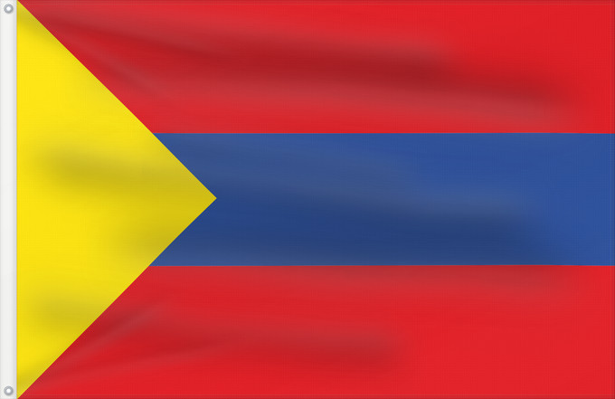 Flagge, mit zwei Metallösen und verstärktem Besatzband: San Juan de Pasto Nariño San Juan de Pasto (Nariño) Municipio de San Juan de Pasto Nariño