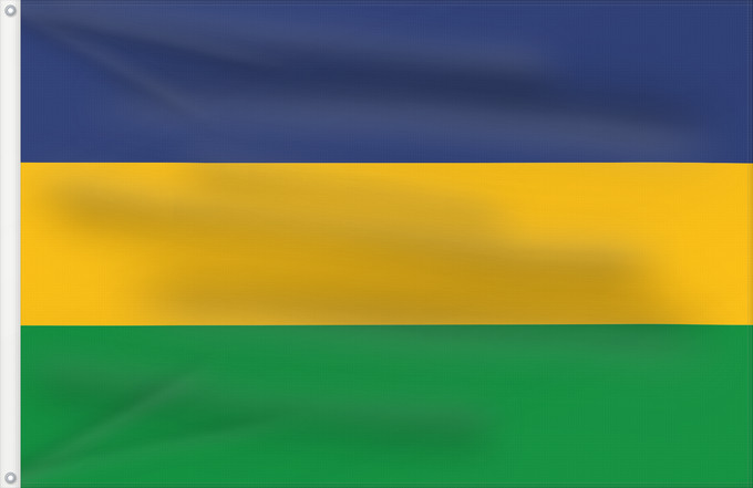 Flagge, mit zwei Metallösen und verstärktem Besatzband: San Juan del Cesar  La Guajira	San Juan del Cesar (La Guajira)	Municipio de San Juan del Cesar  La Guajira