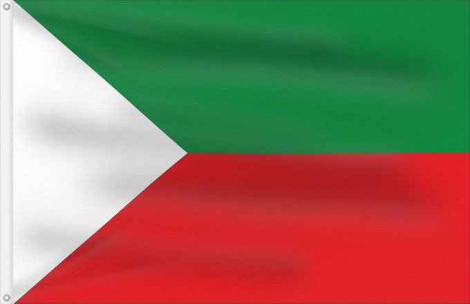 Flagge, mit zwei Metallösen und verstärktem Besatzband: Santa Rosa de Viterbo	Municipio de Santa Rosa de Viterbo  Boyacá