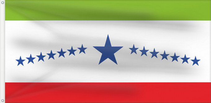 Flagge, mit zwei Metallösen und verstärktem Besatzband: Sibaté  Cundinamarca	Sibaté (Cundinamarca)	Municipio de Sibaté  Cundinamarca