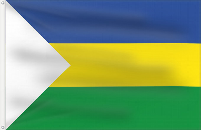 Flagge, mit zwei Metallösen und verstärktem Besatzband: Susa  Cundinamarca	Susa (Cundinamarca)	Municipio de Susa  Cundinamarca