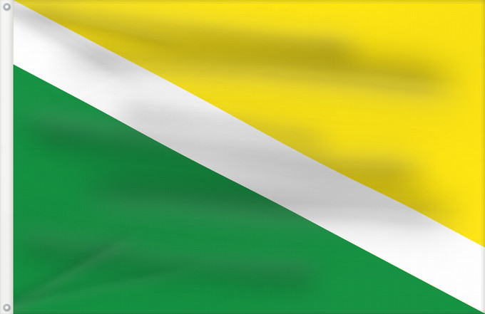 Bandera, con dos ojales metálicos y lado del asta reforzado: Sutamarchán Municipio de Sutamarchán según descripción de la página oficial del municipio