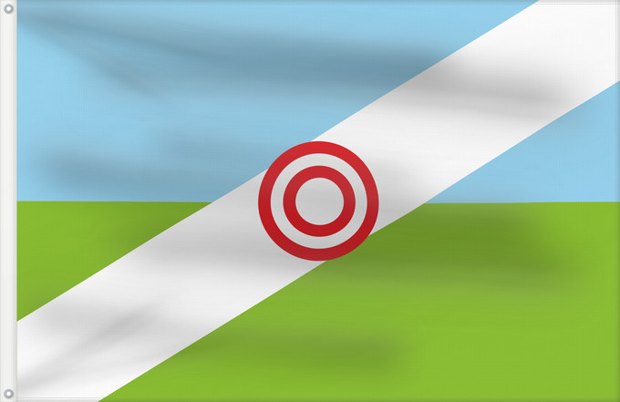 Flagge, mit zwei Metallösen und verstärktem Besatzband: Tauramena  Casanare	Tauramena	Municipio de Tauramena  Casanare