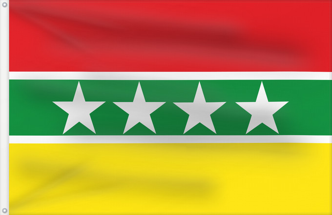 Bandera, con dos ojales metálicos y lado del asta reforzado: Tello  Huila	Tello (Huila)	Municipio de Tello  Huila