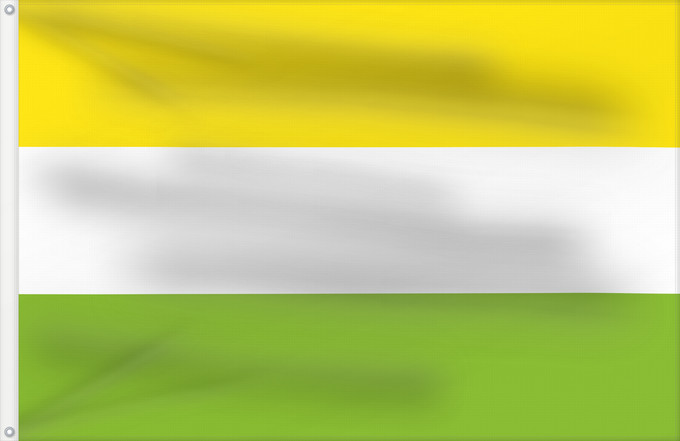 Flagge, mit zwei Metallösen und verstärktem Besatzband: Tena Cundinamarca Tena (Cundinamarca) Municipio de Tena Cundinamarca