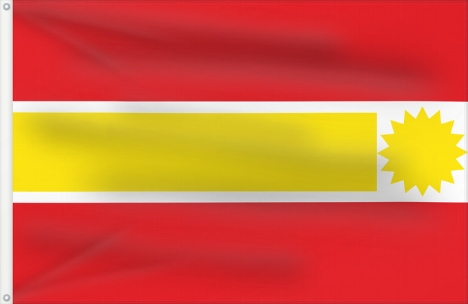 Flagge, mit zwei Metallösen und verstärktem Besatzband: Topaipí  Cundinamarca	Topaipí (Cundinamarca)	Municipio de Topaipí  Cundinamarca