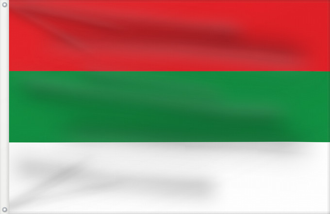Flagge, mit zwei Metallösen und verstärktem Besatzband: Tuluá  Valle del Cauca	Tuluá	Municipio de Tuluá  Valle del Cauca