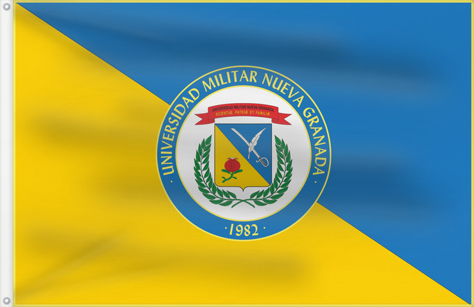 Flag, with two metal eyelets and reinforced hoist: Universidad Militar Nueva Granada