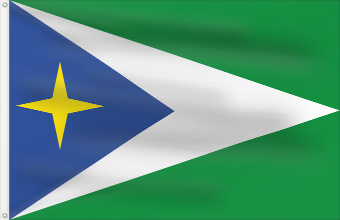 Bandera, con dos ojales metálicos y lado del asta reforzado: Unguía Chocó Unguía Municipio de Unguía Chocó