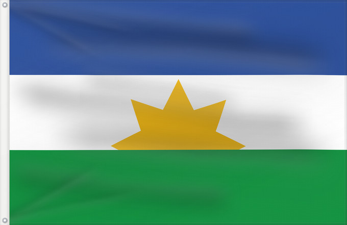 Flagge, mit zwei Metallösen und verstärktem Besatzband: Zapayán Magdalena Zapayán (Magdalena) Municipio de Zapayán Magdalena