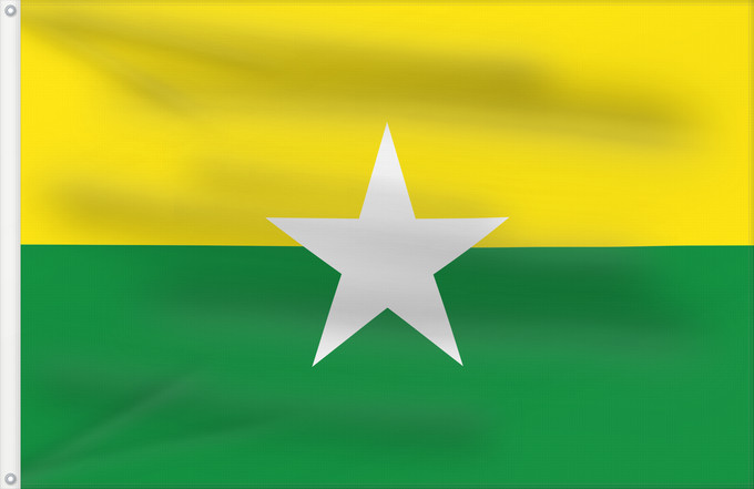 Flagge, mit zwei Metallösen und verstärktem Besatzband: Zarzal  Valle del Cauca	Zarzal (Valle del Cauca)	Municipio de Zarzal  Valle del Cauca