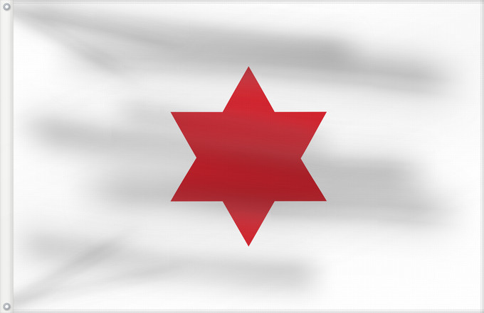 Bandera, con dos ojales metálicos y lado del asta reforzado: Costa Rica  1823-1824	Costa Rica (1823-1824)	Costa Rica 1823-1824, by User Fornax